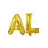 Party Decoration Hawaiian Balloon Pineapple Decorative Set 16 Inch Aloha Letter Aluminium Foil Rose Gold