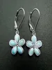 Natural Larimar Jewelry Flower Earring Fine Jewelry Silver Dingle Earrings 100 925 Sterling Silver Jewelry for Girl039S Earrin8923682