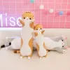 Toys 50130 cm de long Cat Oreiller en peluche Toys Kawaii Big Size Animal Piet Oreiller Soft Bure