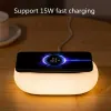 Chargers Wireless Charger Pad Stand Camping Light LED Night Lamp Light Rechargeable For Outdoor Tent Lamp Emergency Lantern Fast Charging