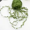 Dekorative Blumen 10m Seidenblätter künstlich grünes Hochzeitsdekor DIY