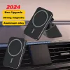 Opladers upgraden sterke magnetische auto draadloze oplader telefoonhouder lucht ontluchting clip dashboard beugel voor magsafe iPhone 12 13 14 15 pro max