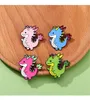 Spille per spilla per donne per bambini zaino artigianato decorazioni in metallo divertimento cartone animato animale dinosauro gioiello alla moda per spille all'ingrosso