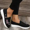 Casual Buty Kobiety Sneakery modne spacery w damskich mokasynach platforma mokasyna poślizgnięcia się na mejr kobiecie plus size