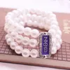 As pulseiras de link ajustam as camadas de letras gregas de pérolas de mulheres zpb club zeta phi sorority jóias para mulheres
