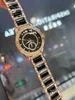 OUJIAS NIEUWE FASHOUW ROUND GOUD WATCH -dameshorloge met diamant inleg een niche mode dameshorloge