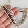 Ожерелья мода Женщины ювелирные изделия натуральные пресноводные жемчужные ожерелье маленькие нерегулярные самородки барокко жемчужина