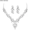 Halsband kvjjl pärlsmycken uppsättningar för kvinnliga afrikanska pärlor smycken set bröllop imitation kristall brud dubai halsband smycken dräkt