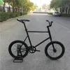Bikes 20 Inch Bicycle BMX Fixed Gear Bike Fixie Mini Velo Sports Vintage Flip-flop For Commuting Steel Frame Y240423