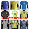 24 25 Brasil Neymar Jrサッカージャージー長袖プレーヤーバージョン2024 Endrick G.Jesus Camiseta de Futebol vini Jr Richarlison Casemiro National Team Shird