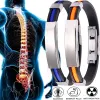 Strands Fashion Mens Women Magnetic Lymph Drainage Magnetic Detox Bracelet Slimming Magnetic Therapy Bracelet&Bangle Health Care Jewelry