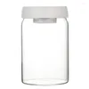 Lagringsflaskor transparent glas förseglade kan kaffebönor mat hushåll stor kapacitet modern minimalistisk vakuum