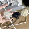 Colar Gothic Rose Flower Colar Floral Charme Floral Charma para mulheres Senhoras Y2K ACESSÓRIOS DE ACESSÓRIOS