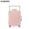 Luggage KLQDZMS 20"24"26"28 Inch Luggage High Quality Aluminum Frame Business Trolley Case Universal Wheel Boarding Box Rolling Suitcase