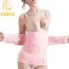 Klänningar 3 i 1 postpartum Support Recovery Belly Wrap midja Peis Belt Body Shaper Posatal Shapewear Moderskap Midjeband