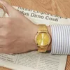 Orologi da polso kky orologio d'oro di lusso per uomini e donne sport alla moda di diamanti impermeabili al quarzo