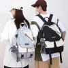 Bags Nylon Backpack Largecapacity Cute Women MultiPocket Ins Junior High School Student School Bag Female Girl Backpack Laptop