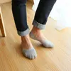 Herrstrumpor 5pairs/Lot Fashion Casual Men Högkvalitativ banu bomull Kort osynliga tofflor Mannen Grunt mun No Show Sock