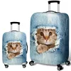 Tillbehör Cowboy Suitcase Case Cover 3D Cat Dog Bagage Elastic Protective Covers 1832 InI Trolley Bagage Dust Cover Travel Accessories