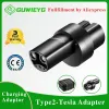 Fütterung von Guwieyg Typ 2 in Tesla Adapter DC/AC Typ2 Tesla Adapter EV Ladegerät IEC 62196 Socket für Tesla Model S/X/3/