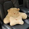 Pillow Cartoon Bear S Plush Car Seat Pillows Neck Protection Decoration Lumbar Office Back For Bed