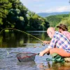 Accessoires de pêche nette en silicone de pêche en silicone atterrissage net