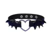 Colares Novos Goth Halloween Bat Wings Cara de Cara de Cara para Mulheres Meninas Coração Chefe Coloque Jóias de Jóias de Jóias de Cosplay Acessórios Góticos