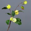 Decorative Flowers Simulated Small Apple Branches With Leaves And Fruit Decorations Symbolizing Safety Berries Home Decor