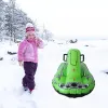 Tubos con trineo de nieve para niños y adultos Tubo de nieve de motos de nieve con motos de nieve con mangos resistentes en trineo de servicio pesado para actividades al aire libre de invierno