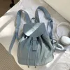 Schooltassen Hoge capaciteit Dames Nylon Drawring Backpacks 2024 Spring Y2K Koreaanse mode Backpack Lady Bag Travel Packs