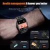 Wristwatches Colmi P76 1.96 في الهواء الطلق العسكرية الساعات الذكية رجال Bluetooth Call Smart Watch 3ATM IP68 Waterproof Rating Sports Fitness Watches 240423