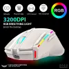 Möss uppgradera 2.4G trådlös mus RGB Light Honeycomb Gaming Mouse laddningsbara USB Desktop PC Computers Mouse Laptop Mice Gamer 2023