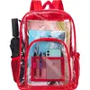 Rucksack klarer schwerer Durchgang durch transparente Büchertasche - Pink