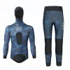 Polos 1,5 mm / 3 mm Spearfishing Premium Camouflage FullSuit Néoprène 2pieces Sweat à swets Suit de plongée Scuba Swep