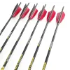 Arrow Archery Carbon Arrow Hunting Spine 500 600 700 800 900 30 inches Shafts Turkey Vanes Recurve Bow Longbow Shooting 6/12PCS