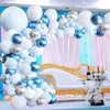 Decoração de festa Blue Balloon Garland Arch Kit Supplies de casamento Presente para o Dia da Criança Ação de Graças