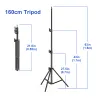 Tripés 110/160/200cm Tripé para câmera de telefone GoPro Aluminium Lightweight dobrável portador de telefone Tripode Tripode Pour Smartphone