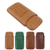 Storage Bags Holder Case Portable Waterproof 3 Finger Box Wear Resistant Artificial Leather For Business Outdoor