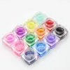 Gel 12 couleurs Glaze UV Gel Verre Gel Polon à ongles Nail Art Art Design Diy Manucure Sequins Gel Extension des ongles