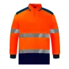 Polos Bezpieczeństwo Polo koszula z odblaskowymi paskami Summer Szybka sucha koszula Polo Hi Vis Workwear Shirt Dwukrotne koszule Mężczyźni