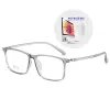 Frames Swokence Fotochromic Blue Light Blocking Myopia Glazen Recept 0.5 tot 10 aanpasbare vrouwen Men Square TR90 Frame F118