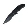 Clash 1605CKTST Pocket Knife Black Serrated 8cr13mov Blade Outdoor EDC Hunting Camping Survival Folding Knife