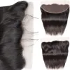 Perruques 13x4 oreille à oreille cheveux brésiliens raides dentelle dentelle frontale dentelle frontale cheveux humains Remy cheveux transparent en dentelle