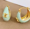 2024 Spring Summer Simple Classic Circle Designer Earrings for Women 18k Gold Retro Vintage Cel Brand Luxury aretes oorbellen Earring Earings Ear Rings Jewelry