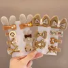 Accessoires de cheveux 7 PCS / SET NOUVELLES GRILLES BARRETTES BARRETTES EPPINS ENFANTS MIGNE CARTOON FLORW BOW RABBIT ORNAMENT CLIPS CHILL