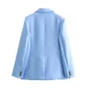 ZAR * Spring Product Women Casual Single Button Suit Płaszcz Prosty nogawki Zestaw KOMP 240421