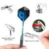 Darts Cyeelife 17+18G Пластиковый наконечник Darts 12 упаковок с 4 цветами алюминиевые валы+резиновые кольца+100 мягких точек+инструмент+12 боев