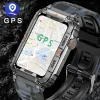 Watches Men's Smart Watch Android iOS Fitness Watch IP67 Waterproof Military Health Monitor AI Voice Bluetooth Call Smart Watch 2023