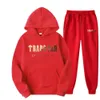 디자이너 New Tracksuit Trapstar 브랜드 인쇄 스포츠웨어 남성 15 색 따뜻한 두 조각 세트 느슨한 스웨트 셔츠 바지 세트 까마귀 조깅