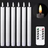 6PCS LED CANDLES LIGHTING PROPS LIDE REMOTE CONTROL ELECTRICCANDLE CANDLE RAMPバッテリーは誕生日パーティー用品用に動作します240417